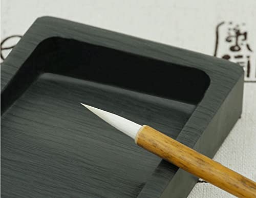 Easyou Chinese Calligraphy Natural Stone(Luowen Stone) She Ink Stone 5" #TOP1