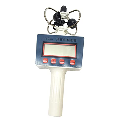 MagiDeal Copa Medidor de velocidad del viento Anemómetro de mano inmediatas Medidor de velocidad del aire portátil Digital para surf Pesca Escuela de