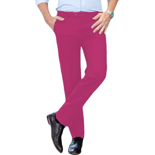 Men's Dress Pants for Men Long Pants Groomsmen Trousers Casual Slacks Lightweight Fit Pants3