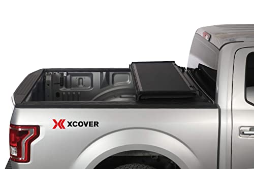 Xcover Truck Bed Cover Tonneau Cover, Compatible With 2017-2023 Ridgeline, Low Profile Hard Folding Truck Bed Cover #TOP3