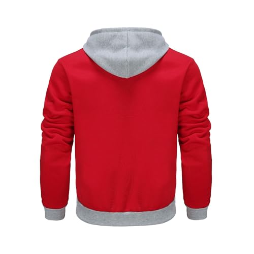 Mens Hoodie Lightweight Full Zip Sweatshirt Casual Jacket Coat, S-2XL3