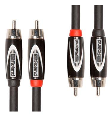 Roland Black Series Interconnect Dual Cable—Rca Connectors, 10Ft / 3M - Rcc-10-2R2R #TOP1