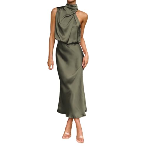 Robe de plage longue à bretelles fluide aux finitions soignées
