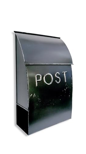 Nach TH-10023 Post Milano Pointed Galvanized Steel Mailbox With Newspaper Holder, Wall Mount Mailboxes cover