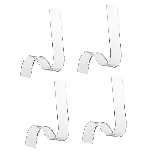 Cabilock 4 Pcs High Heels Shoe Rack Sandal Display Stand Sandal Storage Stands Clear Shoe Rack Shoe Display Stand Clear Sandals Shoe Holder Display Shoe Shelves Acrylic Display Stand