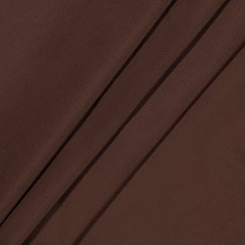 Image of ECLIPSE Microfiber Total Privacy Blackout Thermal Grommet Window Curtain for Bedroom (1 Panel), 42 inch x 84 inch, Chocolate