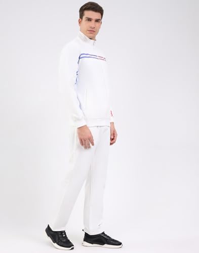 Image of Monte Carlo Men Regular Fit Solid Mock Neck Full Sleeve Winter Tracksuit | Men Track Suit | Stylish Sportswear Set with Jacket and Lower | Activewear Set For Men's (Pack Of 1)