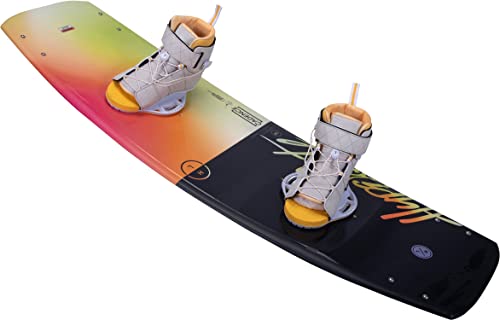 Hyperlite Cadence Womens Wakeboard 134 W/Viva Bindings Black/Yellow 134cm/(4-8.5)