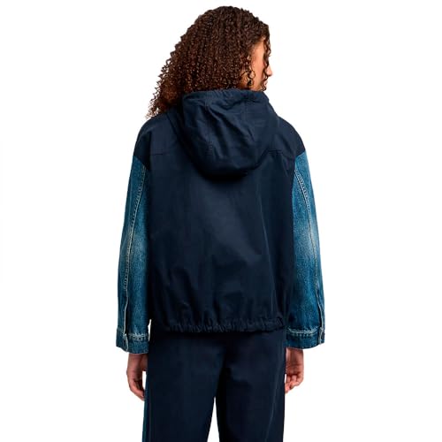 Armani Exchange Women's Limited Blue Edition Mixed Media Denim Jacket2