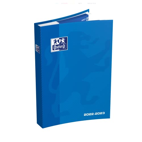 Agenda Scolaire OXFORD SCHOOL Sept 2023 - Sept 2024 Journalier 352 Pages Format 12x18cm Couverture Souple Bleu