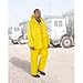 ONGUARD 79052 PVC on Non-Woven Polyester Protex Bib Overall with Snap Fly Front, Yellow, Size 3X