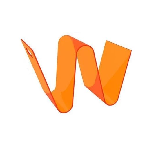 SHGCLKD アクリルブックラック、クリエイティブなW字型マガジンホルダー、ホームオフィス用の小さな本棚、トレンディなマガジンスタンド、本やファイル用のコンパクトな収納棚(オレンジ)