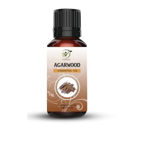 Image of VIRTUAL Agarwood Essential Oil 15ml Pure Aromatherapy Essential Oil for Diffuser Massage Spa Relaxation Home Fragrance and Wellness
