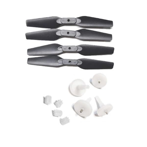 Kit de hélice y Engranaje, Repuesto Compatible con minidron K3 E99 Pro RC Drone WiFi para FPV cuadricóptero