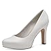 Tamaris Damen Pumps mit Blockabsatz, weiß, 37 EU