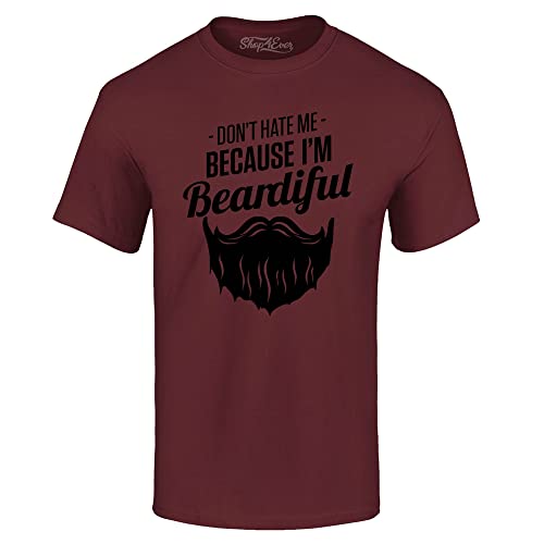 T-shirt Beardiful humour barbu en coton confortable noir