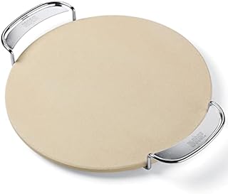 Weber Gourmet BBQ System Pizza Stone with Carry Rack,16.7