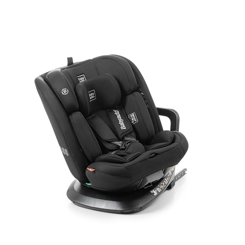 BABYAUTO – Silla de coche ACROSS iFix 40-150 Centímetros i-Size – Isofix + Top Tether – Giro 360° – A contramarcha hasta 105 Centímetros – 4 posiciones de reclinado – Protección lateral