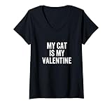 Photo Gallery donna my cat is my valentine funny cats amante proprietario san valentino maglietta con collo a v Photo Gallery donna my cat is my valentine funny cats amante proprietario san valentino maglietta con collo a v