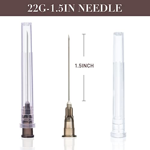 Image of 100 Pack 22 Gauge 1.5 Inch Lab Accessories, Individually Packaged.
