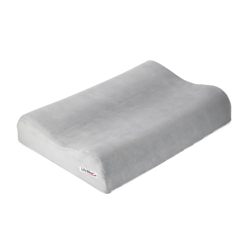 Image of LifeWear Memory Foam Cervical Pillow for Neck Pain, Contour Pillow, Supports Neck and Shoulder Pain for Sleeping, Anatomical Design, Improves Posture and Spinal Alignment, Universal Size