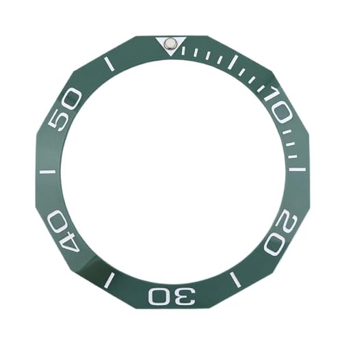 1個 OD:42.3mm*ID:33.2mm 傾斜型発光セラミックベゼルインサート 交換用 自動巻き腕時計 WAY201(TGHY-32)