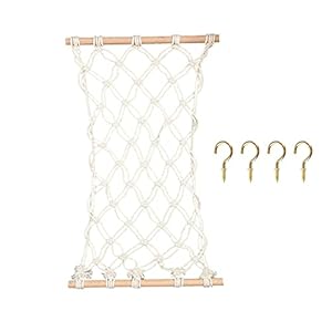 BIUDUI Fruit hangmat macramé fruit en groenten hangmat fruit hangmand onder de kast fruitopslag hangend voor de keuken…