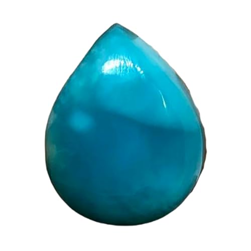 Larimar cabochon poire de qualité supérieure pour haute joaillerie