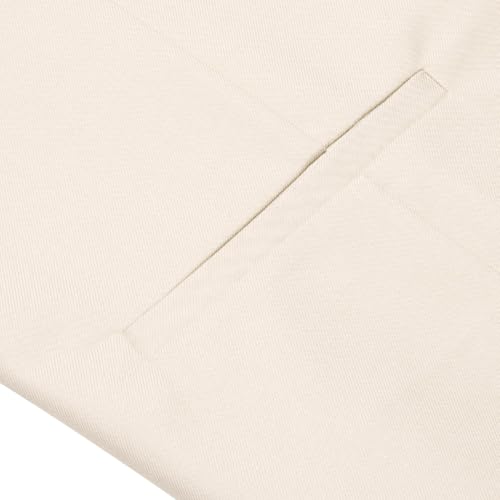 Image of Hi-Tie Men's Formal Suit Vest Solid Fit Vest for Men 3 Pockets V Neck Waistcoat Business Wedding Casual