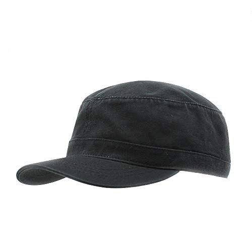 Image of The Vintage Year Heavy Stitching Washed Cotton Cadet Hat - Durable Military Baseball Cap for Men & Women, Outdoor Casual Wear