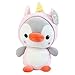 FANPING Penguin farcito animale pinguino bambola che cambia volto pinguino peluche giocattolo dinosauro rana bambola bambola russo bambola 9,8 pollici (Color : Unicorn)