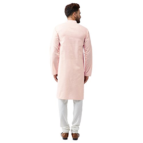 Image of SOJANYA (Since 1958, Men's Silk Blend Grey Kurta Pyjama & Silk Blend Jacket Combo
