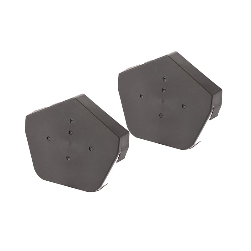 2 x Easy-Trim Universal Angled End Cap - Dry Verge Unit Gable Roof Mortar Free (Grey)