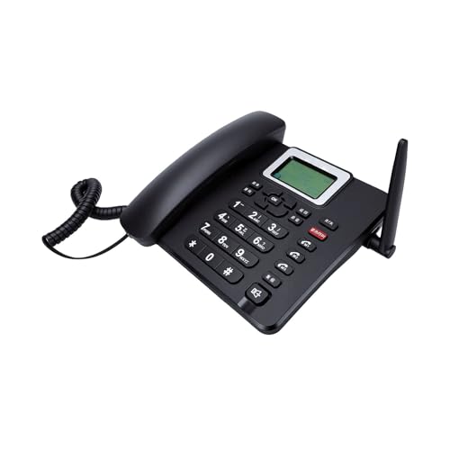 Erchineko Teléfono de Escritorio Inalámbrico gsm, Teléfono de Escritorio Clásico gsm, Móvil Retro Desbloqueado Móvil 4G con Llamada de Emergencia SOS, Alto Volumen, Batería de