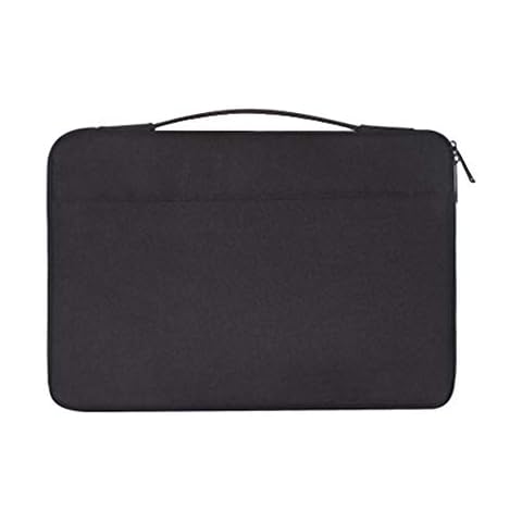 Laptop Wear-Resistant Lightweight Slim Briefcase Sleeve Bag Carry Hand Zipper Notebook Black 15.4 Inch Cover