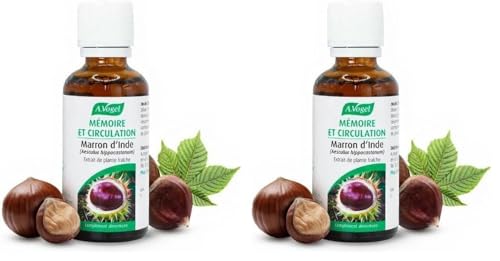 A.VOGEL – Marron d'Inde – Mémoire & Circulation - Drainage lymphatique – Lutte contre les jambes lourdes, enflées & douloureuses – Extrait de Plante...