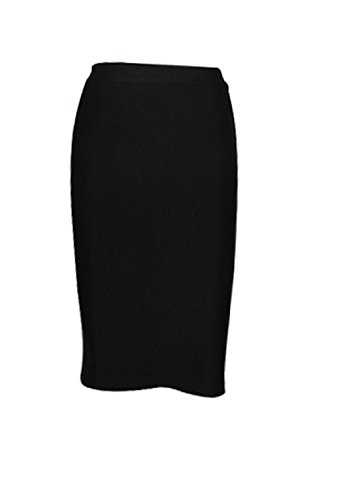 Jupe à bandage serré taille haute noire jupe moulante pour femme