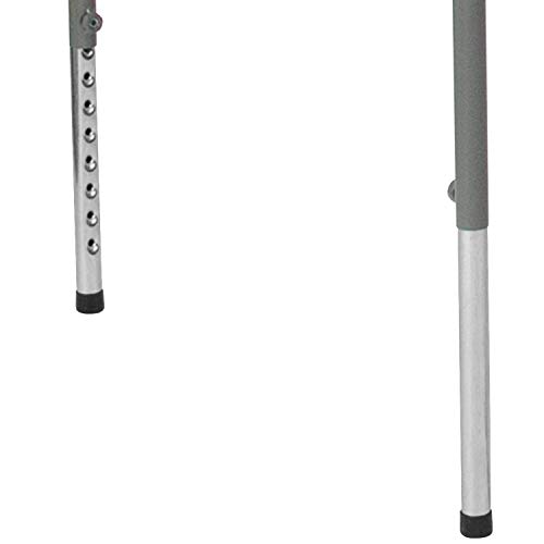 Flash Furniture RB-3434ADJ-GG Kathryn 2.79-Foot Square Height Adjustable Granite White Plastic Folding Table thumb #7