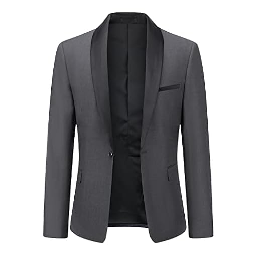 YOUTHUP Blazer para Hombre con Cuello de Chal 1 botón Formal Chaqueta de Traje para Boda Fiesta | Ya disponible en tu tienda friki favorita! En mundofriki.es! YOUTHUP Blazer para Hombre con Cuello de Chal 1 botón Formal Chaqueta de Traje para Boda Fiesta | Ya disponible en tu tienda friki favorita! En mundofriki.es!