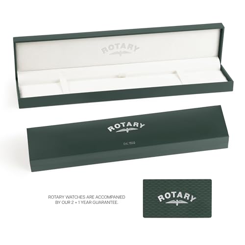 Rotary Men's Ultra Slim Quartz with Leather Band