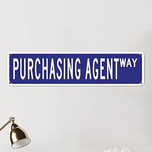Panneau de rue en étain pour agent d'achat facile à installer