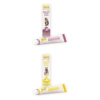 Bundle: GimCat Malt-Soft Paste Extra - Anti-Hairball Katzensnack (50g)+ GimCat Cheese Biotin Paste (50g) - Mit aromatischem Käse, Zink und Leinöl für Fell, Haut und Krallen
