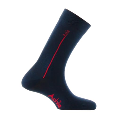 ACHILE - Mi-chaussettes Signature en coton peigné - couleur - Marine - Pointure - 39-46
