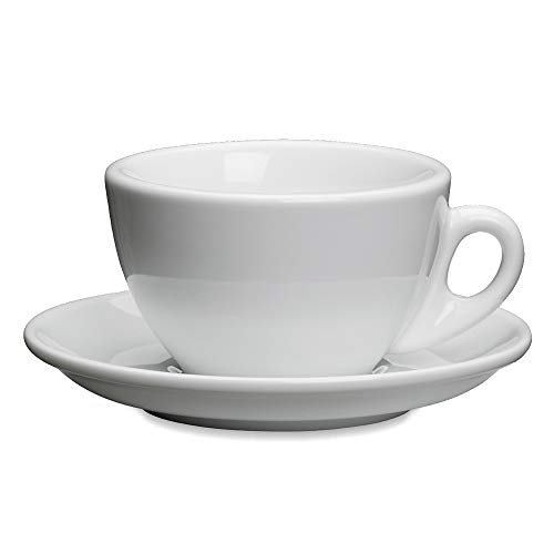 Cilio Cappuccinotasse, Porzellan, Weiß, 1 Stück (1er Pack) 215014