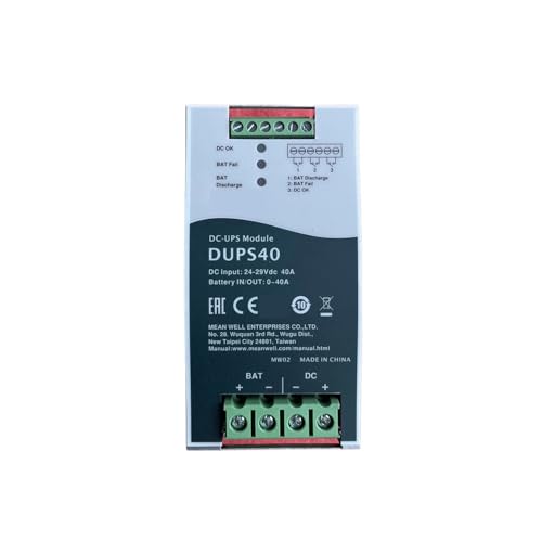 Alimentation sans interruption DC UPS 24V 20A DUPS40 pour rail DIN