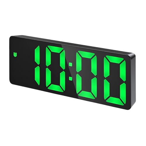 Relógio Digital de Mesa Despertador Digital de Cabeceira em Led Com Modo Soneca Programável, Visor d