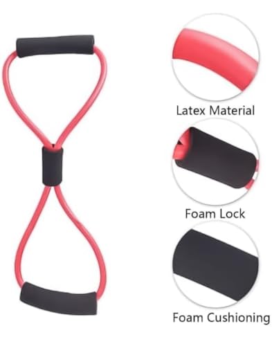 Image of Professional Figure 8 Resistance Band for Yoga & Strength Training - Shoulder Stretch, Chest Expander & Workout Loop - Home Gym Equipment for Men & Women (Multicolor)