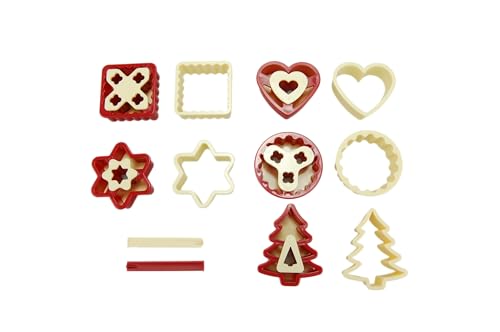 G S D Haushaltsgeräte Linzer Keksausstecher Set, Kunststoff,...