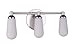 Craftmade Riggs 3 Light Vanity, Brushed Polished Nickel / Polished Nickel, Damp Rated, 13122BNKPLN3