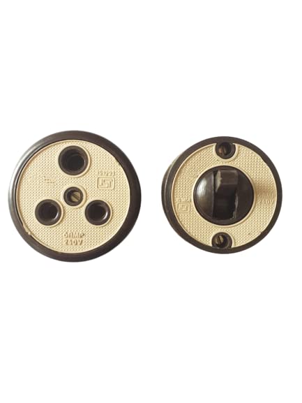 Porcelain Base Socket with Switch Vintage/Old Type 6amp (1 Pcs Socket + 1 Pcs Switch) Set of 1-image-34